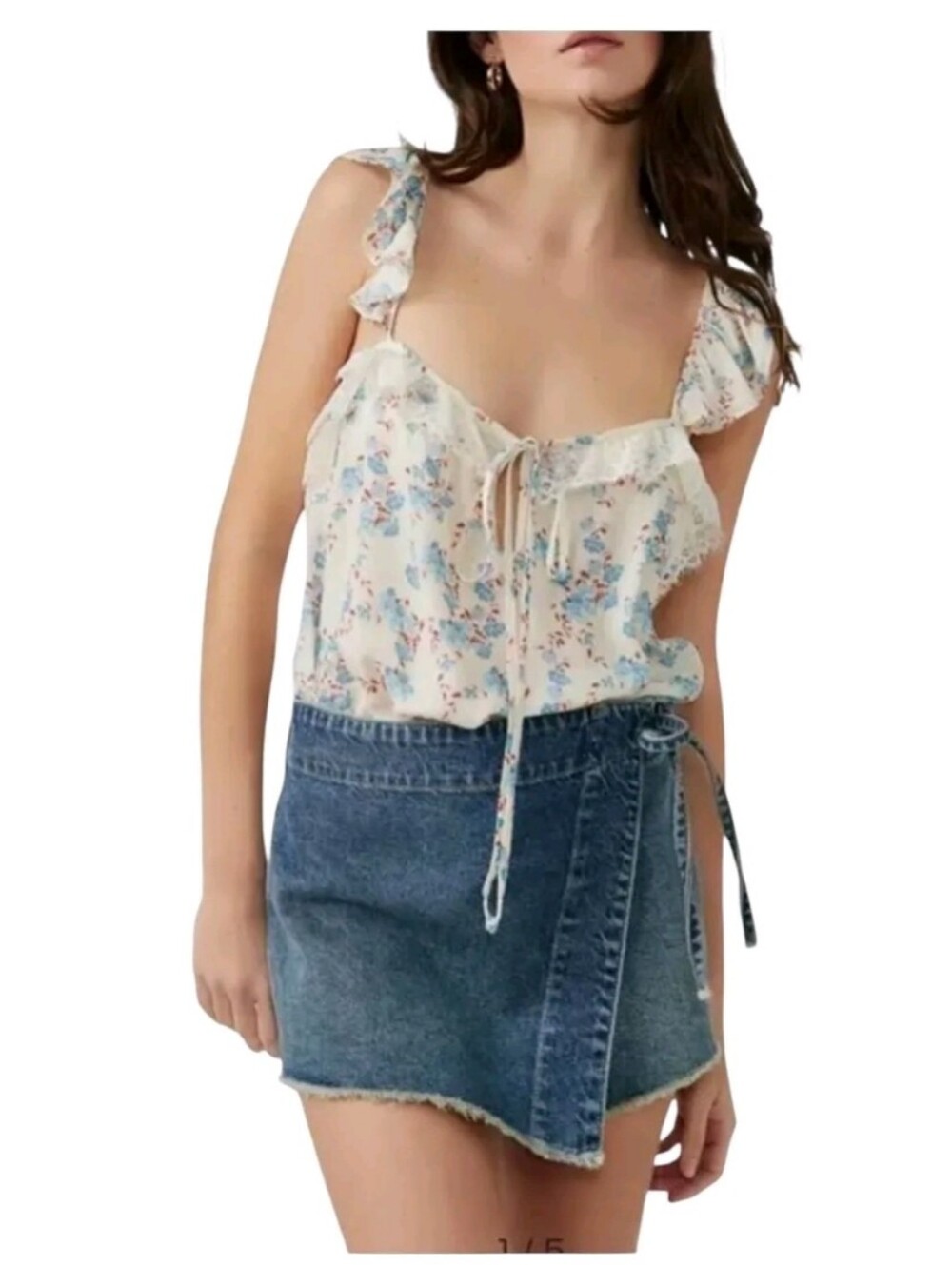 NWOT Intimately Free People Take It Away Bodysuit in Ivory - Small - Retail $70
